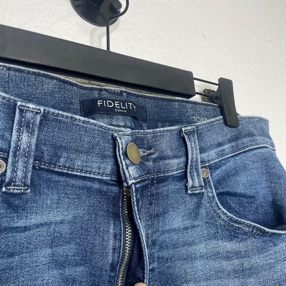 Fidelity Womens Jeans Size 32 Torino Dark Wash Skinny Leg Casual Everyday Wear - Picture 10 of 16